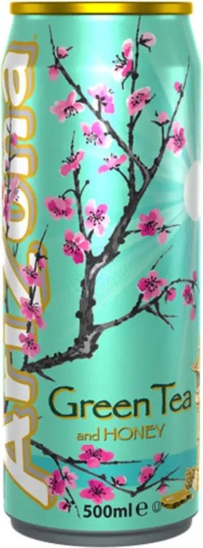 Arizona Green Tea Honey 500ml Can - Case