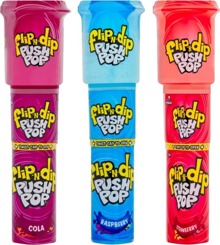 Bazooka Flip n Dip Push Pop 25g - Inner