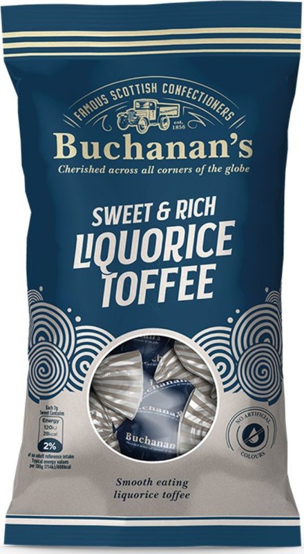 Buchanan's Liquorice Toffee 120g - Case