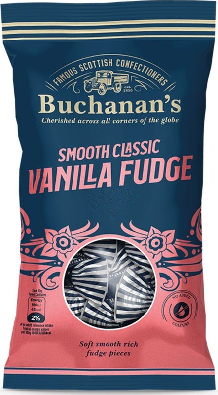 Buchanan's Vanilla Fudge 130g - Case