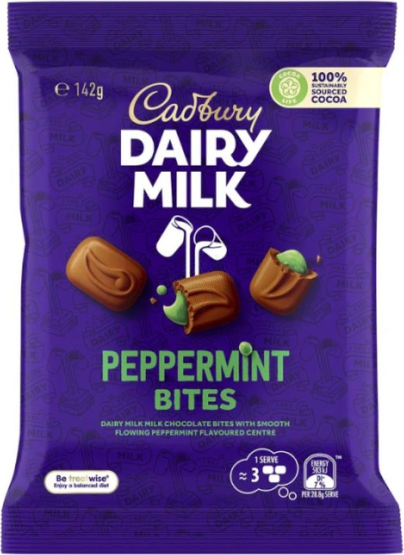 Cadbury Dairy Milk Peppermint Bites (AUS) 142g