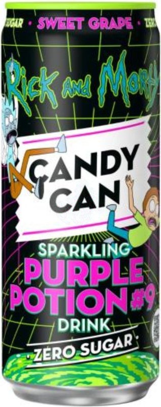 Candy Can Rick and Morty Purple Potion 330ml - Case