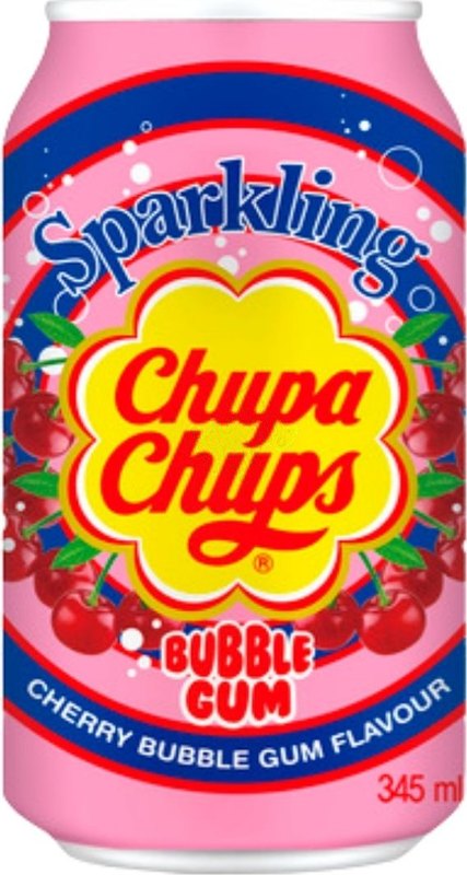 Chupa Chups Sparkling Bubblegum 345ml - Case