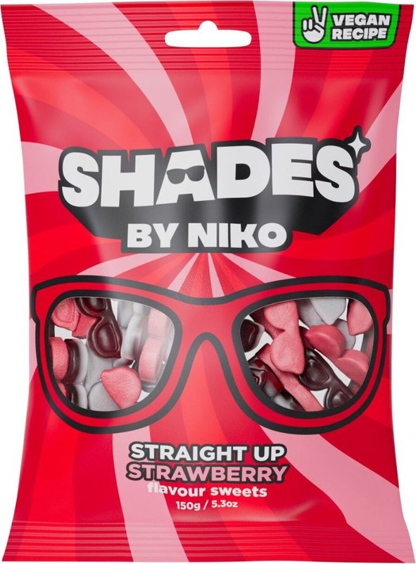 Shades by Niko Straight Up Strawberry 150g