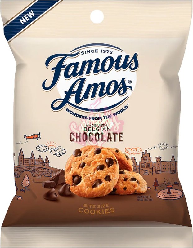 Famous Amos Choc Chip Bite Size Cookies 56g 36ct