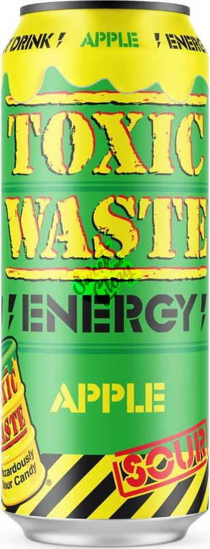 Toxic Waste Sour Apple Energy 500ml - Case