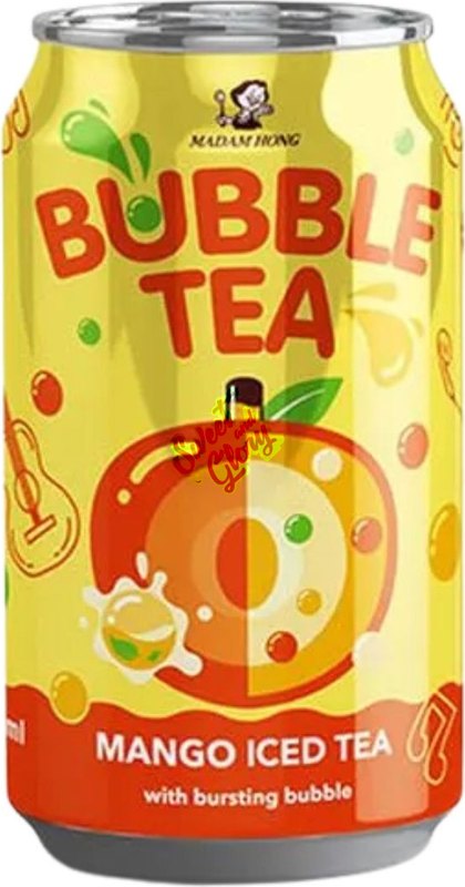 Madam Hong Bubble Tea Mango Iced 320ml - Case