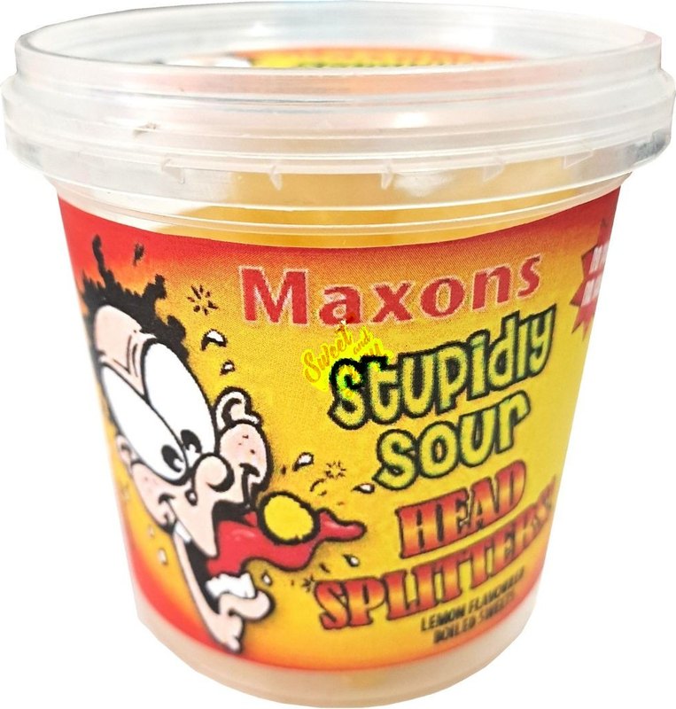 Maxons Stupidly Sour Headsplitters 100g- Case