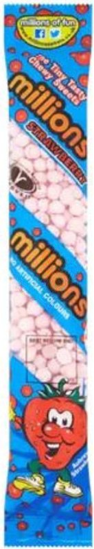 Millions Tubes Strawberry 55g