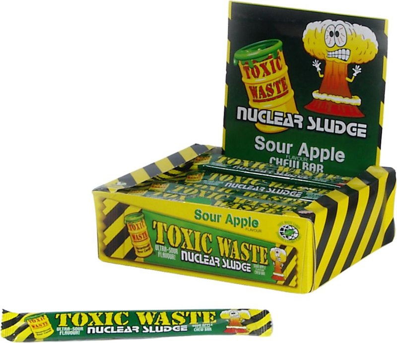 Toxic Waste Sour Apple Chew Bar 20g