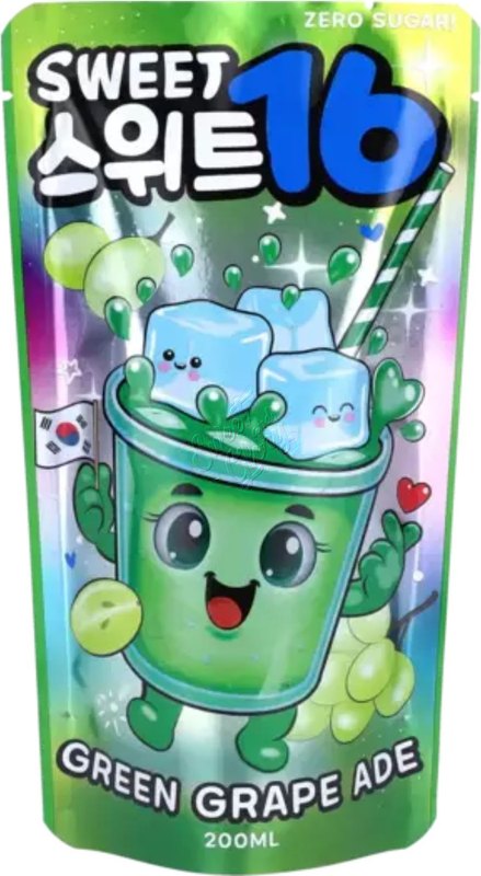 Sweet 16 Green Grape Ade (Korea) 200ml