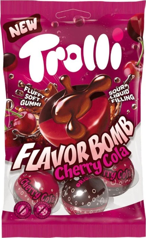 Trolli Flavor Bomb Cherry Cola 75g - Case