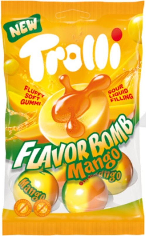 Trolli Flavor Bomb Mango 75g - Case