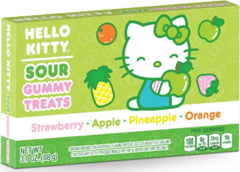 Hello Kitty Sour Gummi Treats 88g - Case