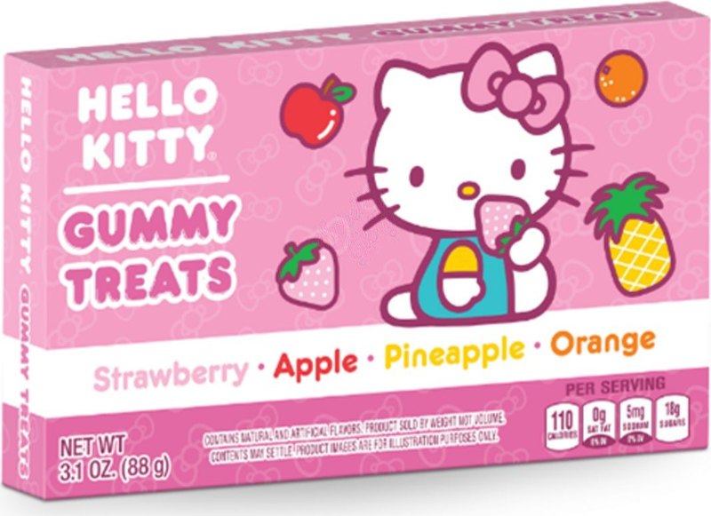 Hello Kitty Fruit Gummi Treats 88g - Case
