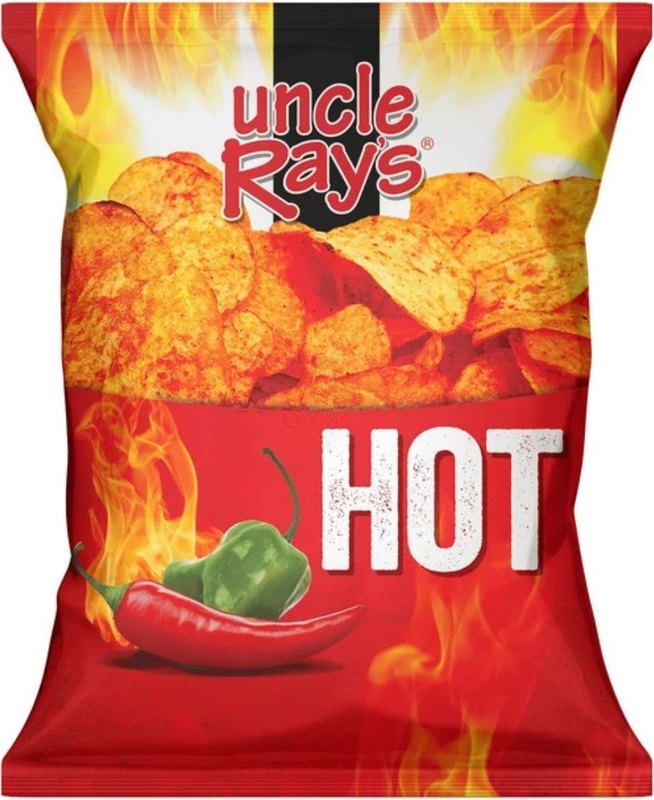 Uncle Rays Chips Hot 43g