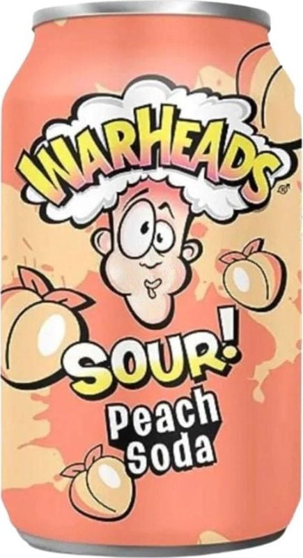 Warheads Peach Soda 330ml - Case